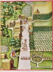 Il villaggio di Secoton, da 